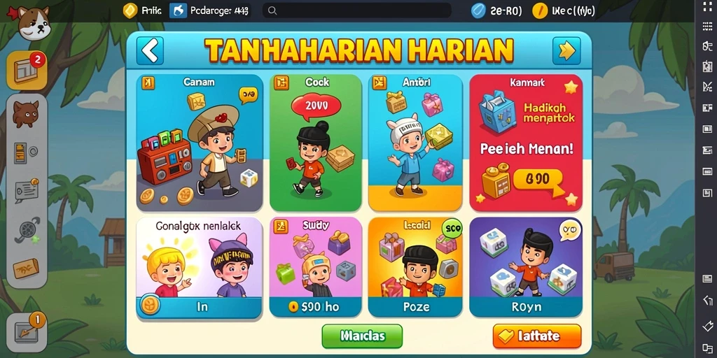 Bonus harian yang menggiurkan untuk semua pengguna.