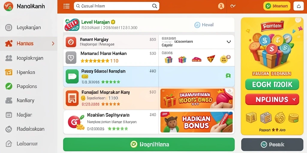 Fitur bonus menarik yang menambah keseruan bermain.